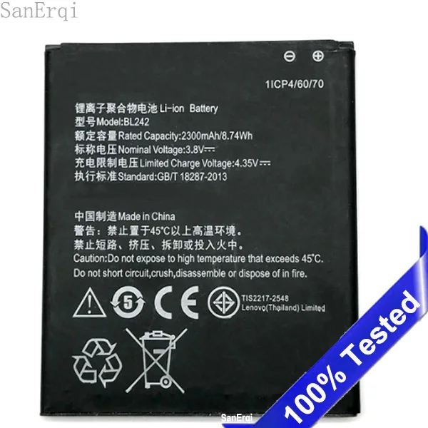 BL242 Батарея для lenovo K3 K30-W K30-T A6000 A6010 A6010 A3860 A3580 A3900 плюс BL 242 высокое качество чехол для мобильного телефона