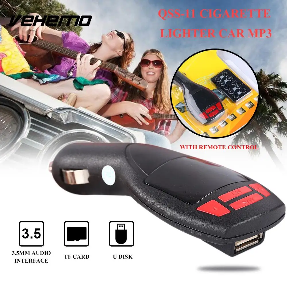 Vehemo 87 5 108 МГц USB AUX FM передатчик адаптер музыкальный плеер автомобильное зарядное