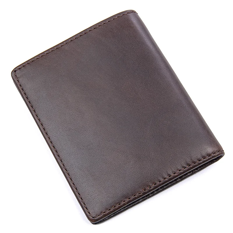 Genuine Leather Men's fashion Purse Card Holder New Style Wallet Brown Color Causal Pocket | Багаж и сумки