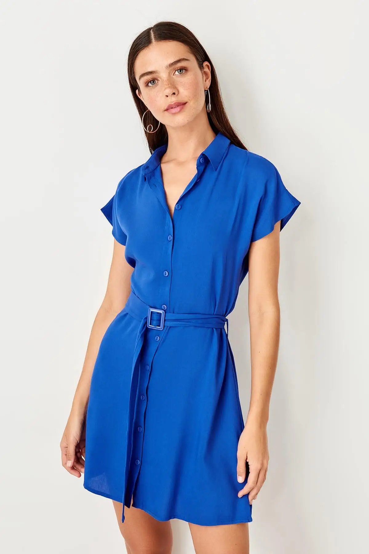 Trendyol Saks Kemerli/платье TWOSS19EL0151 | Женская одежда