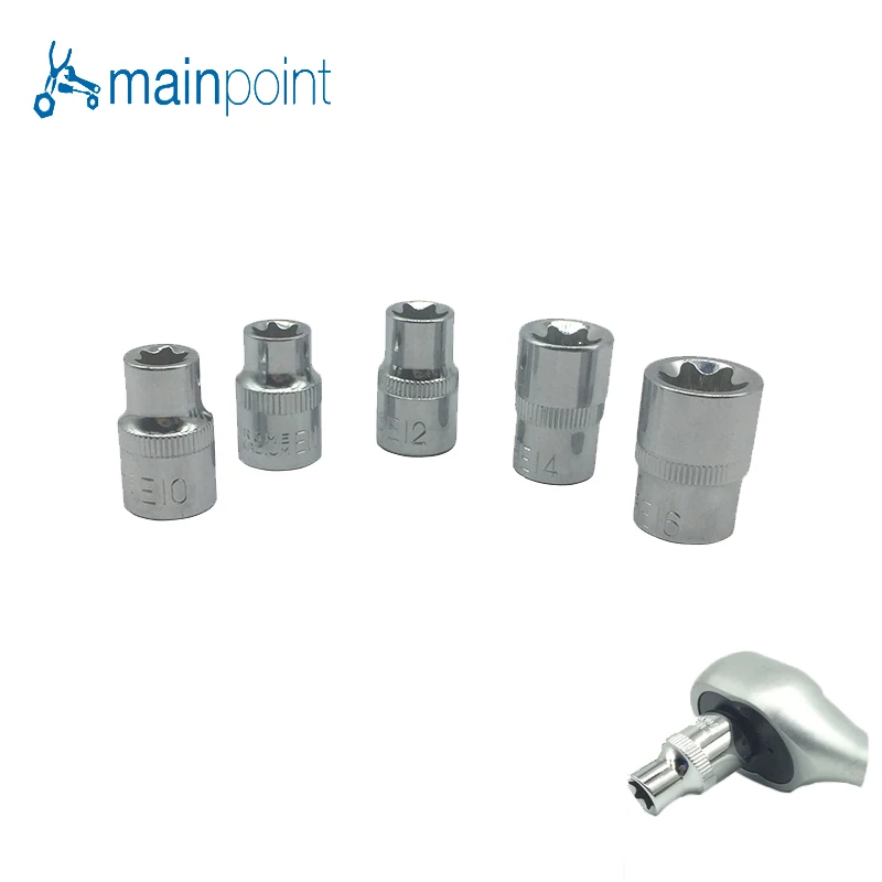 Mainpoint 5 шт. Набор торцевых головок 3/8 &quot(10 16 мм) Инструменты для ремонта