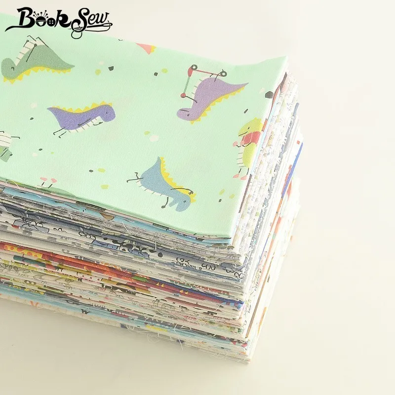 Booksew 20x5 0 см/шт. новая 100% хлопчатобумажная ткань Мультяшные животные Цветочная