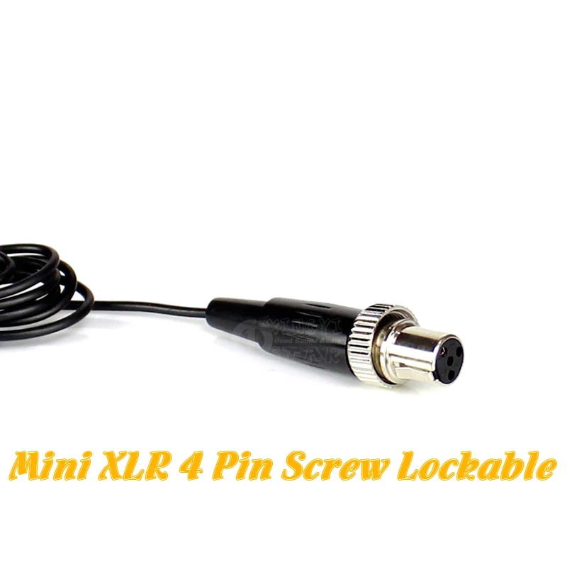 Петличный микрофон Mini XLR с 4 контактами зажим для микрофона микромикрофон