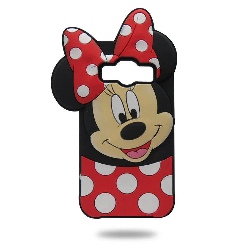 Soft Silicone Phone Case for Samsung Galaxy J1 2016 J120 Cute 3D Cartoon Back Minnie For ACE Coque |