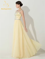 bealegantom new fashion yellow crystal a line prom dresses 2019 with beading plus size evening party gowns vestido longo bp06