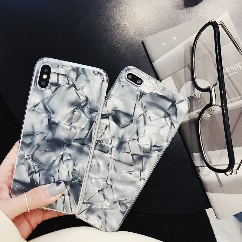 Marble Phone Case for iPhone 6s 6 Plus Glossy Soft TPU Cover X 8 7 |