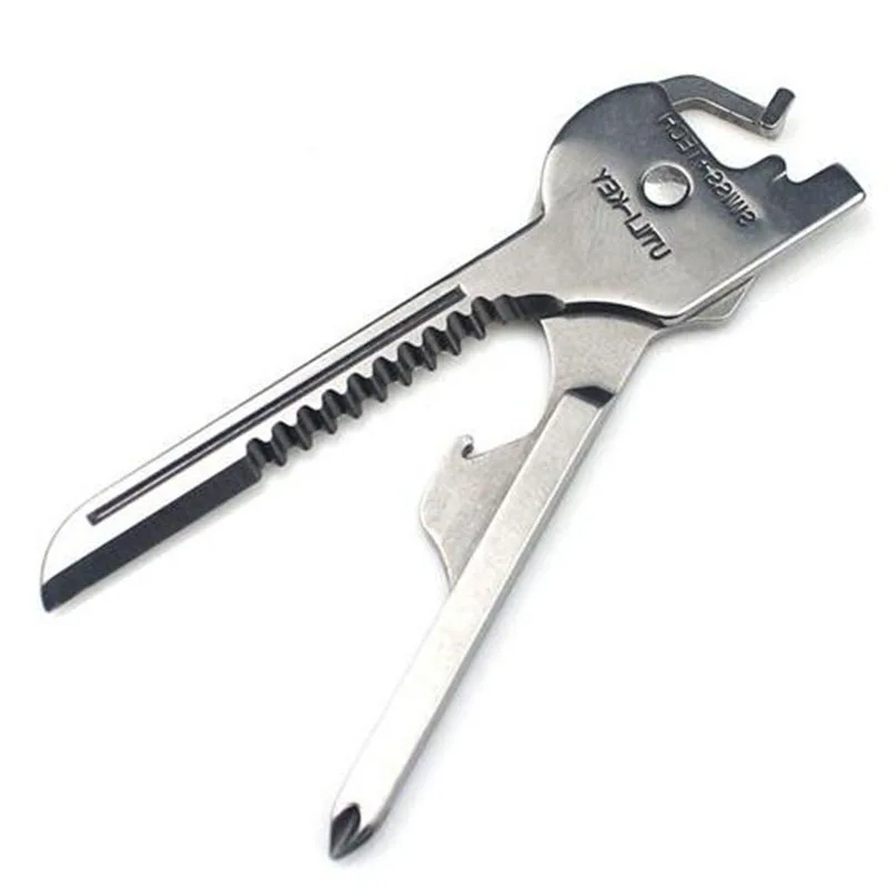 Новинка 6 в 1 Клещи Utili Key мини мультиинструмент складной карманный EDC Кемпинг на