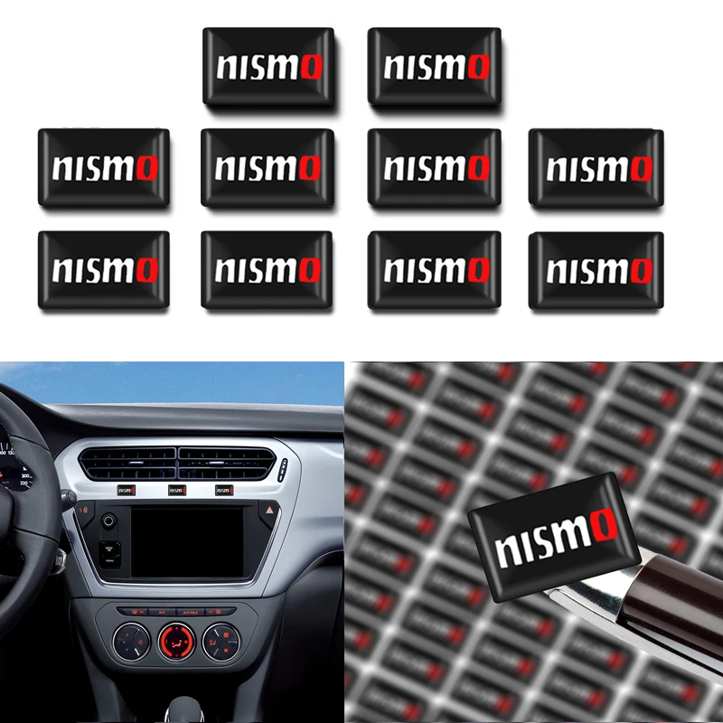 10 шт. 3D NISMO эпоксидные декоративные эмблема небольшой декоративный знак авто