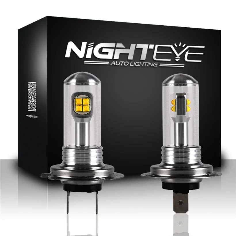 NIGHTEYE H7 светодиодный противотуманный светильник COB чип Автомобильный Мини s 80 Вт