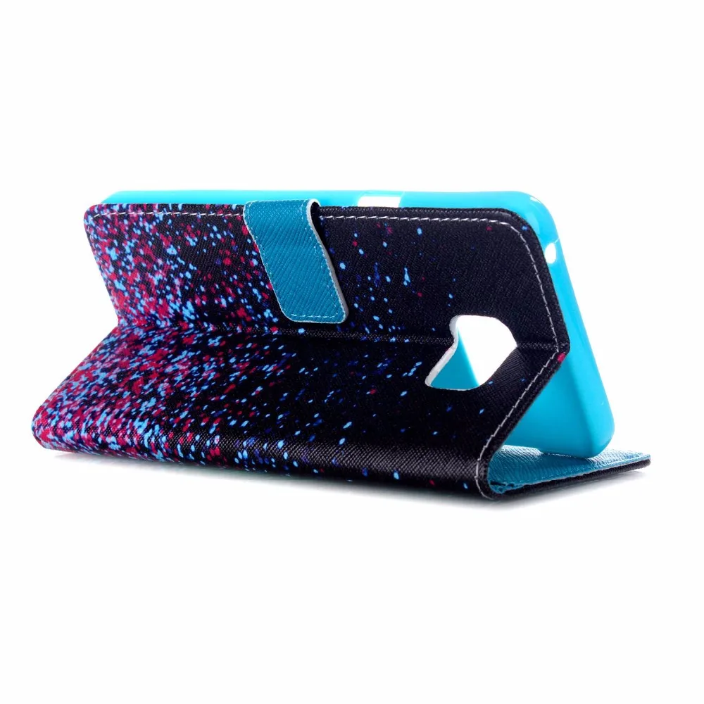 100 шт./лот роскошные красочные картины цветок улыбкой глаза Pu кожаный бумажник