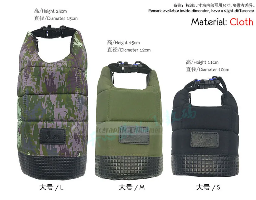 Новый чехол для объектива камеры PU Сумка хранения подходит Canon Nikon Sony Pentax Fujifilm