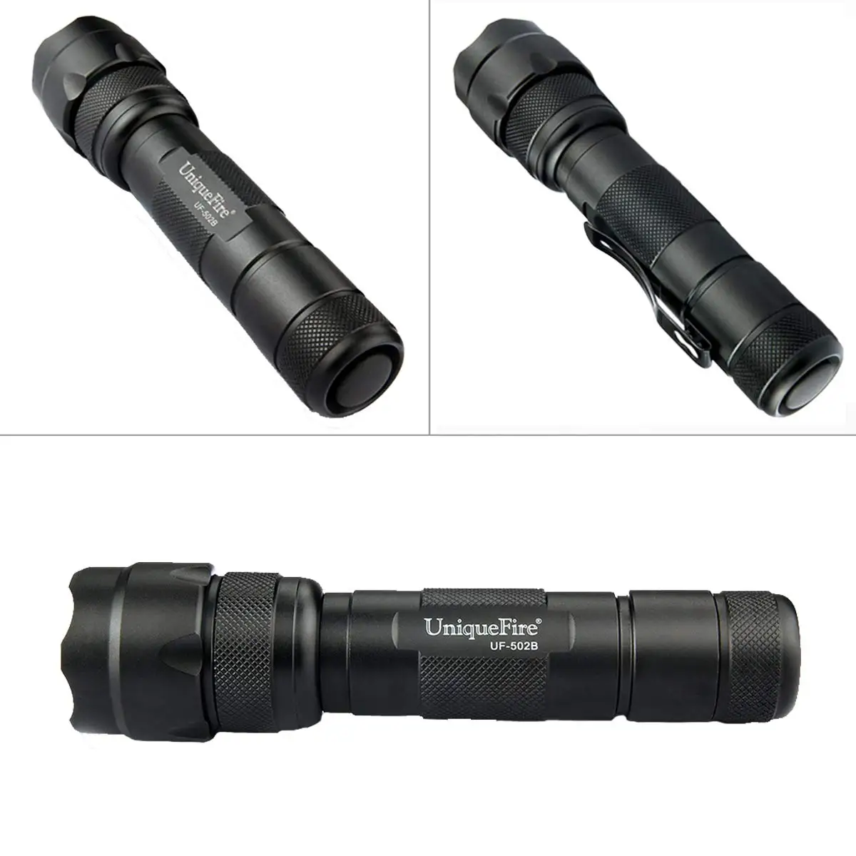 UniqueFire 502B УФ 395nm ультрафиолетовый светильник мощный фонарик черного света флэш