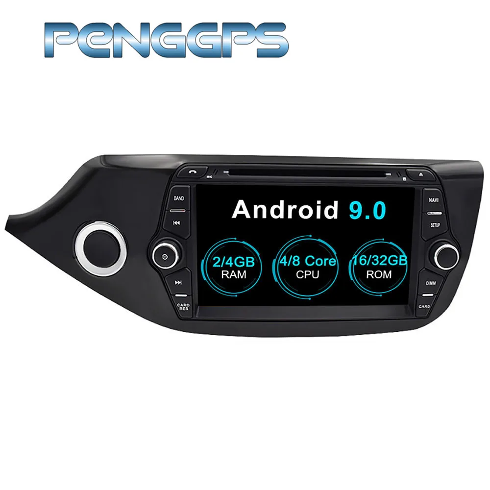 Автомагнитола 2 Din с восьмиядерным процессором DVD плеером и GPS навигацией на Android 9 0