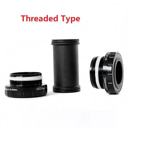 Threaded Litepro BB86 велосипед Тормоза барабанного типа Керамика выдерживает 24 мм L-R 68 мм-73 мм Алюминий сплав 7075+ Пластмассовый тюбик Пресс-Fit/резьбовой - Цвет: Threaded