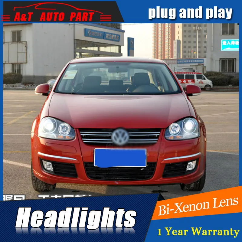 Новые фары для стайлинга автомобиля VW Jetta ангельские глаза 2006 2011 Биксеноновые