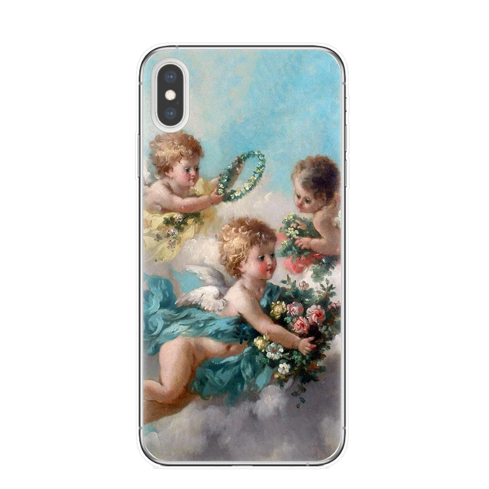 Новые чехлы с ангелами эпохи Возрождения чехол для телефона iPhone 11 Pro XS Max X XR 8 7 6 6S