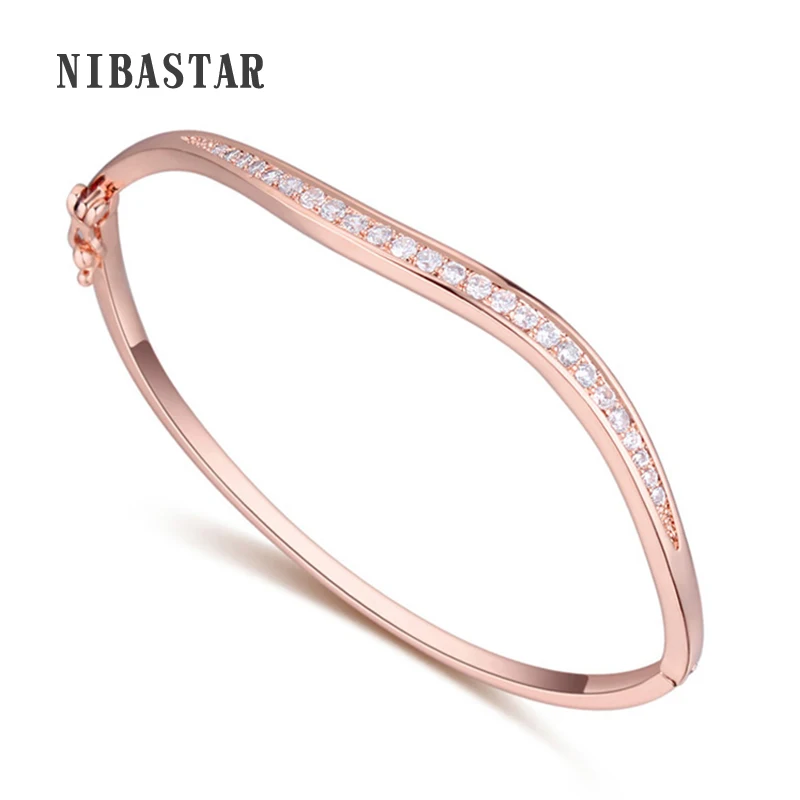 3 цвета из нержавеющей стали очаровательные браслеты и для женщин Австрийский