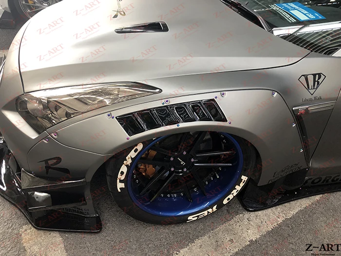 Z-ART широкий Кузов Набор для Ниссан GTR фунтов mk2 gen 2 тела комплект для GTR R35 ремонт комплект расширителей колесных арок авиапочтой