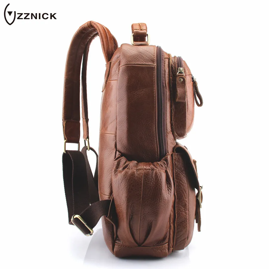 ZZNICK 2018 новые мужские рюкзаки из натуральной кожи мужская дорожная сумка модная
