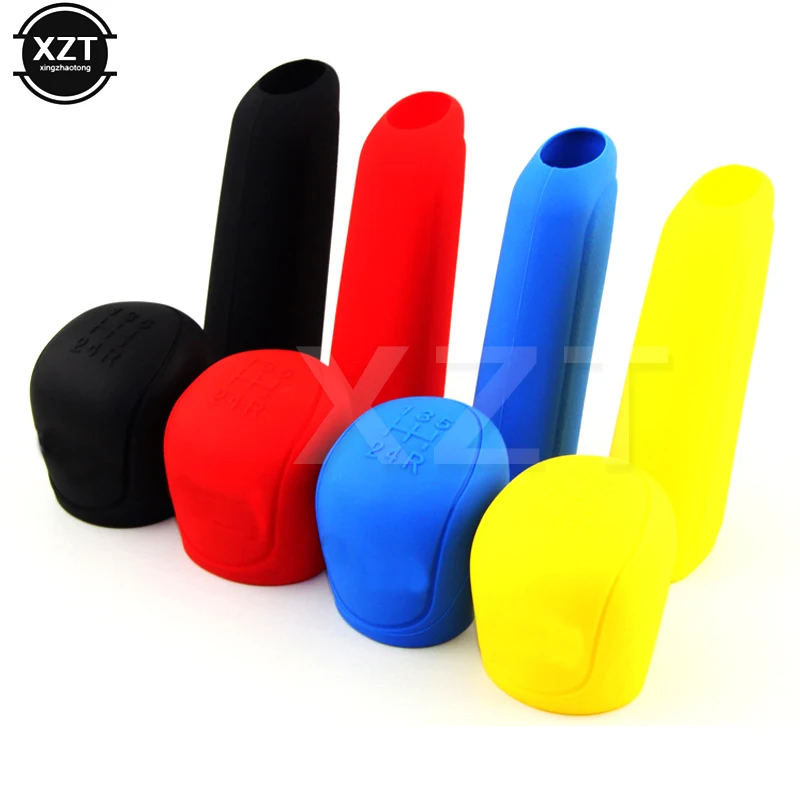 1pcs Silicone Gear Shift Knob Cover case for Car Handbrake Hand Brake Universal cases high quality hot sale | Электроника