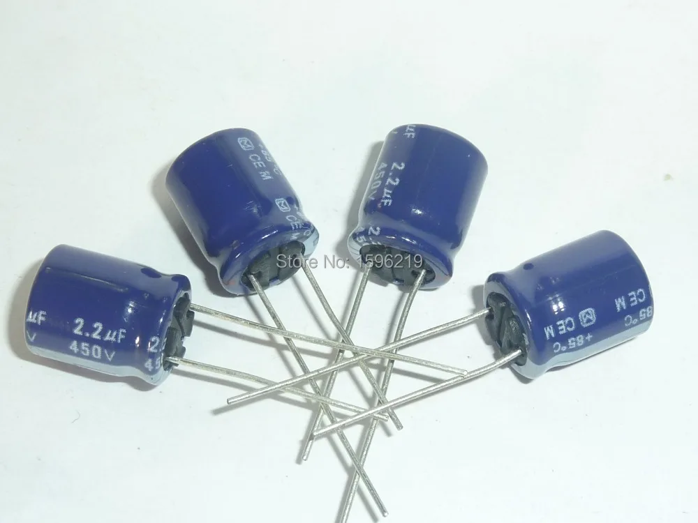 10 шт. 2 мкФ 450V M серия 10x12 5 мм оригинальный 450V2.2uF алюминиевый электролитический