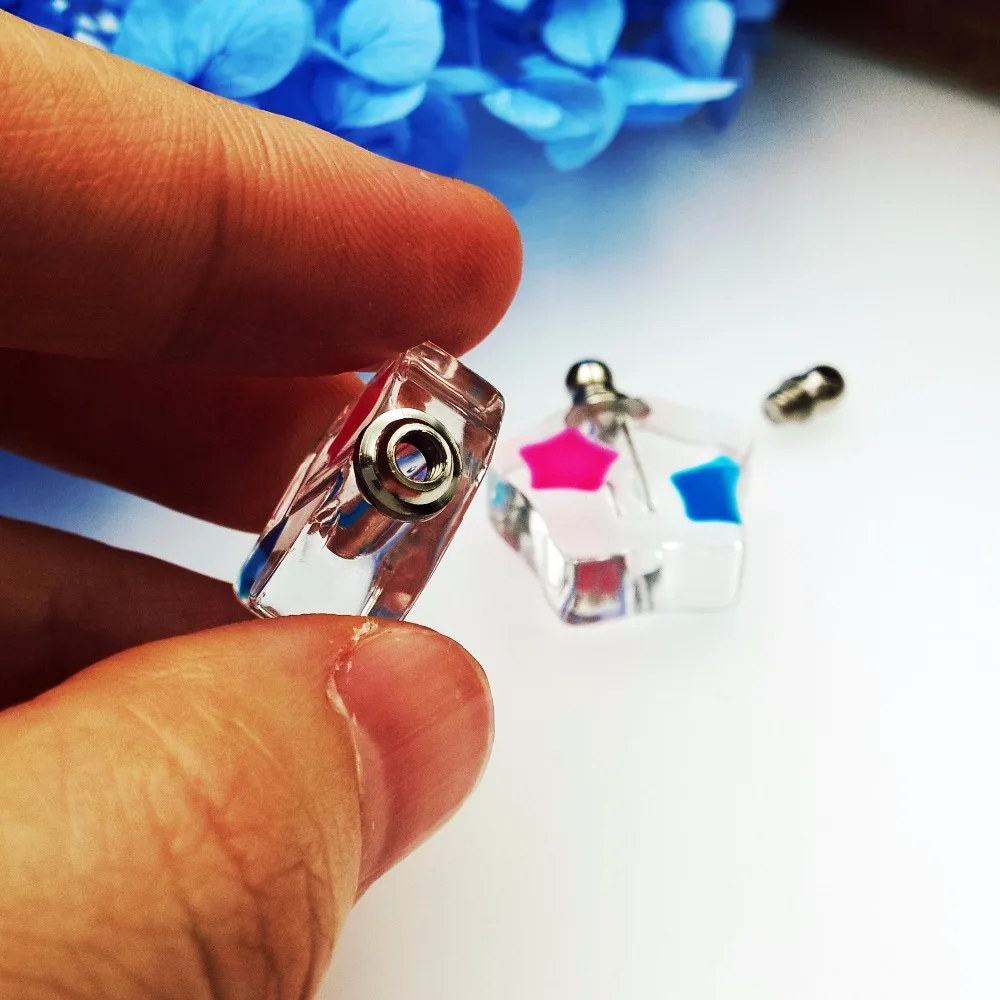 Винтовая крышка 50 шт./лот смешанные светящиеся люминесцентные рандомные флаконы