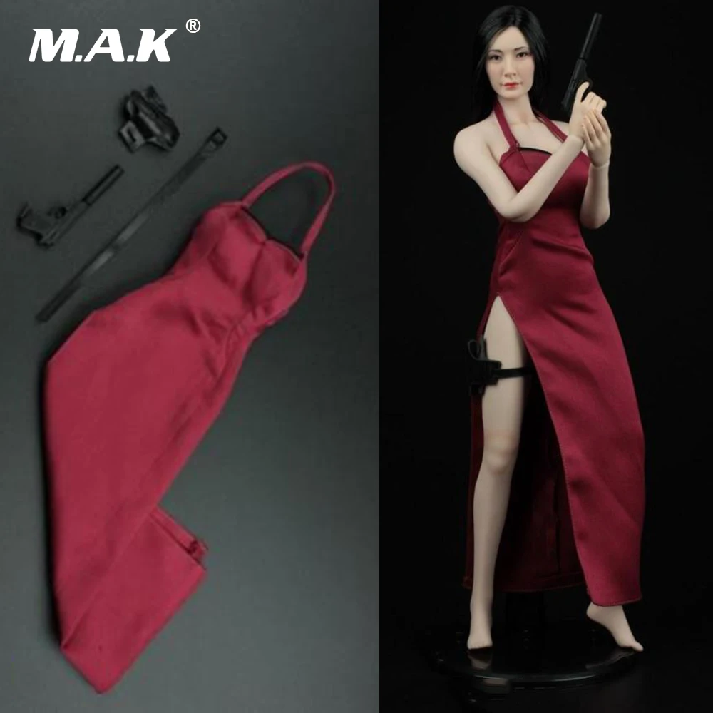 1/6 Scale Female Clothing Accessories Chinese Style Cheongsam Costume White Set for 12'' Female PH Figure Body