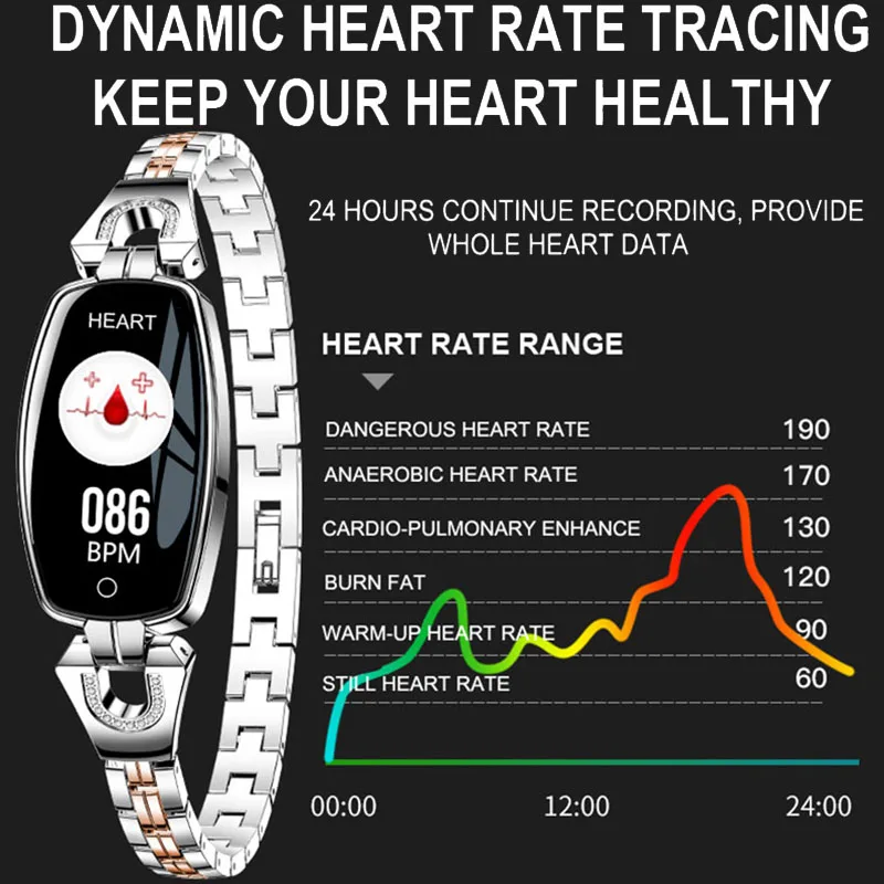 Smartwatch Heart Rate Monitor Woman Smart Wrist Watches Digital Intelligent Sport Bracelet Pedometer Calorie Watch Women | Наручные часы