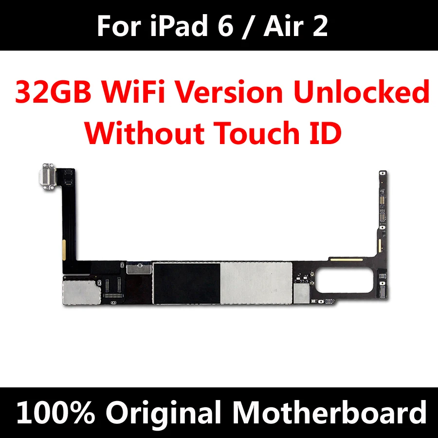 Хорошо протестированная оригинальная материнская плата для iPad 6/Air 2 32GB Wifi версия