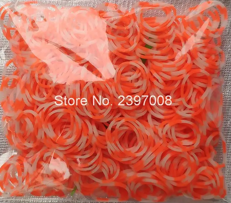 loom rubber bands bracelet rainbow rubber loom bands make woven bracelet DIY toys Christmas Gift for kids or hair - Цвет: 2423