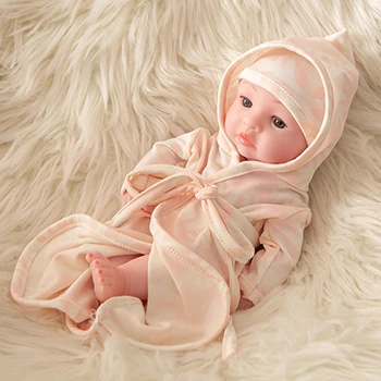 6 10 дюймов полный тела силикона Reborn младенцы кукла Ванна игрушка реалистичные Новорожденные куклы - Цвет: 6