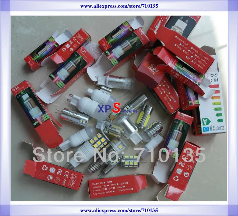 AC DC 12V 5W 360 degrees TaiWan QiLi 8.5mm COB 5PCS*1W LED Chip for g4 mini led ceramic bulb and small light | Лампы и освещение