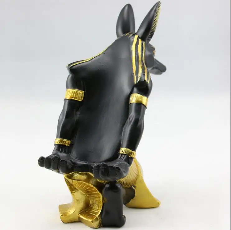 Anubis Смола Модель Винная стойка статуя древний Египетский Бог собака животное