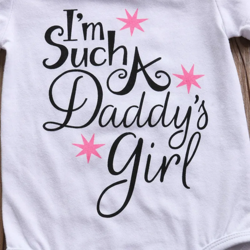 Комплект детской одежды для папы новорожденных девочек боди с бантом Детский топ