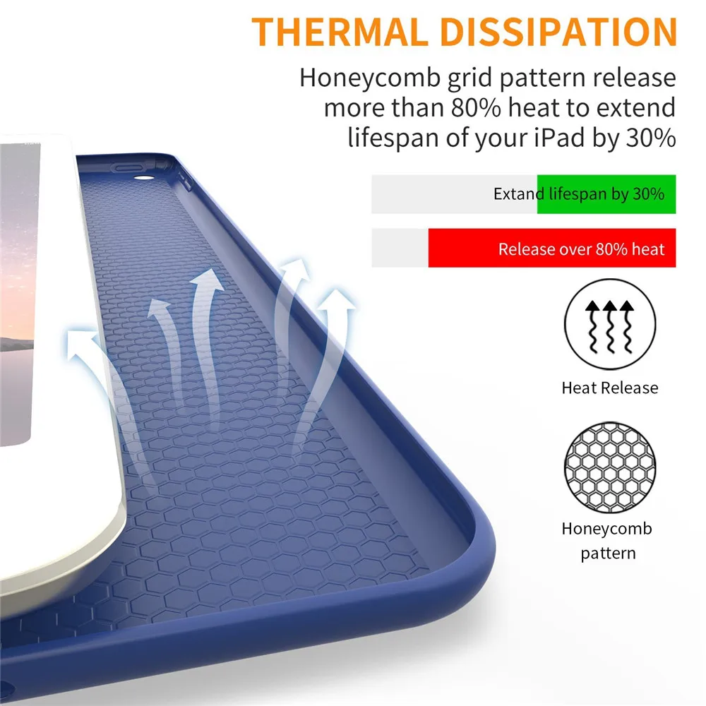 Трехслойный Чехол для ipad pro 9 7 искусственная кожа передняя крышка Ультра Тонкий