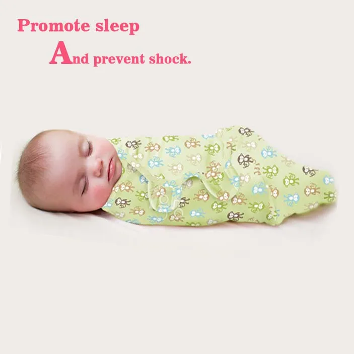 

Babies Sleeping Bags Newborn Baby Cocoon Swaddle Wrap Envelope 100%Cotton 0-3 Months Baby Blanket Swaddling Wrap Sleepsack
