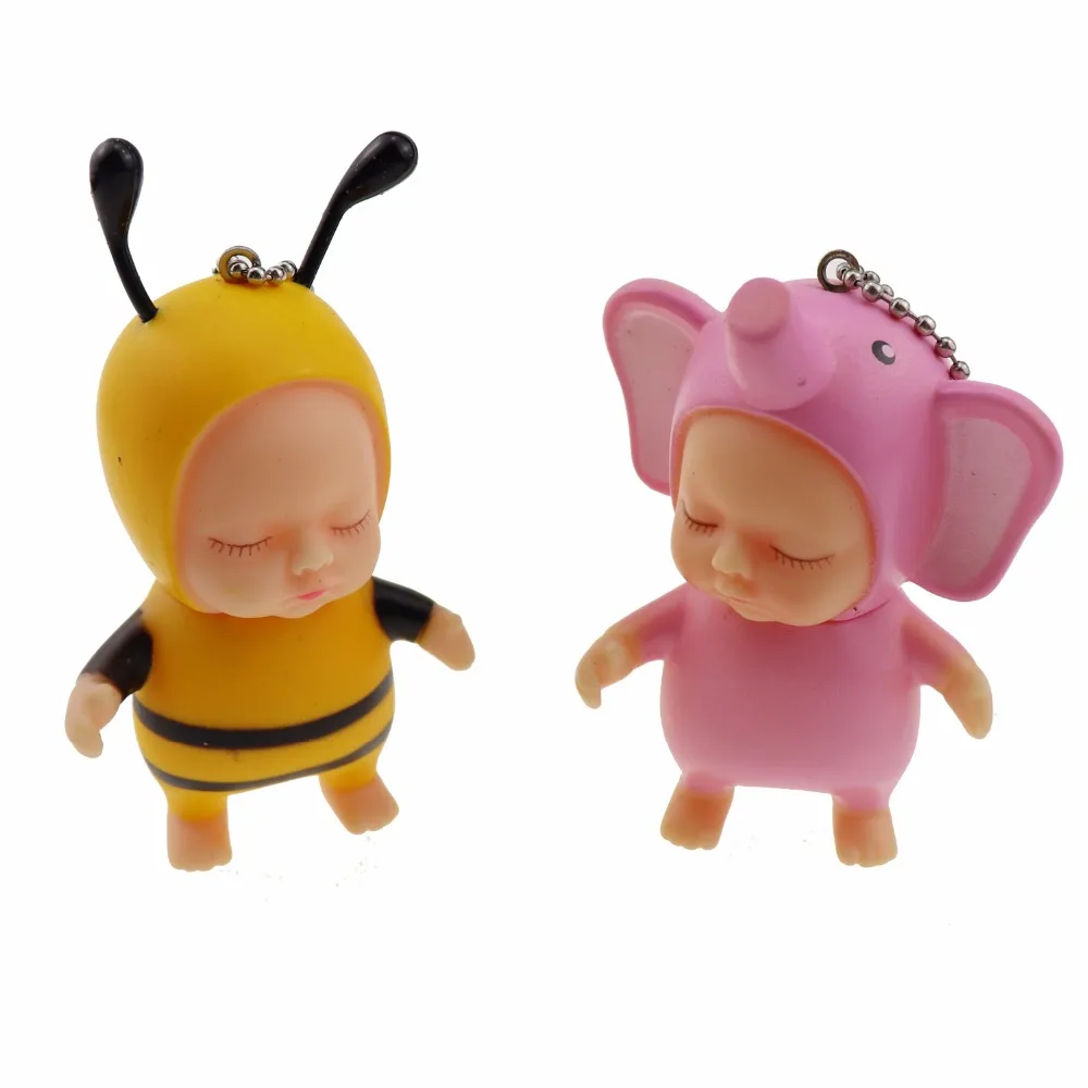 3 шт./компл. мультфильм детские игрушки куклы висят предметы интерьера пчела слон