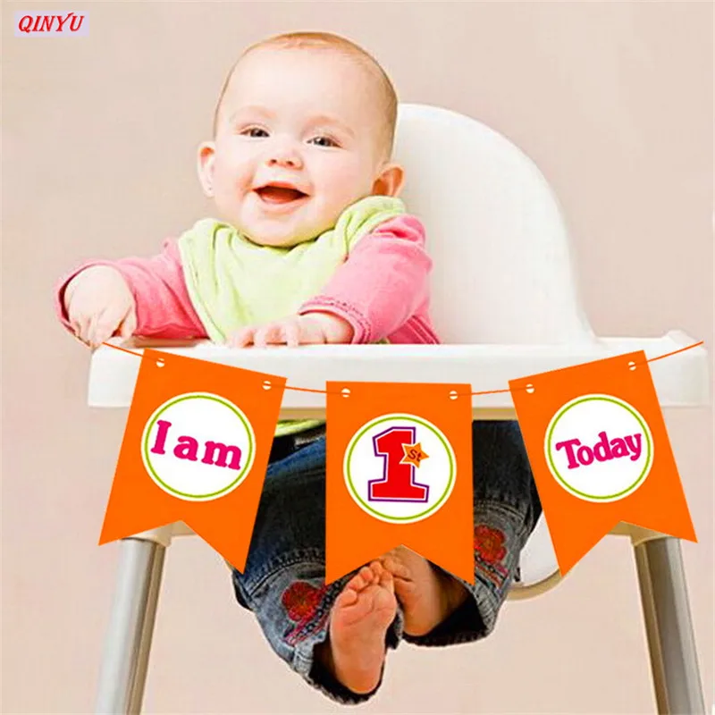 1 шт. для мальчиков и девочек год первый день рождения вечеринка детское кресло