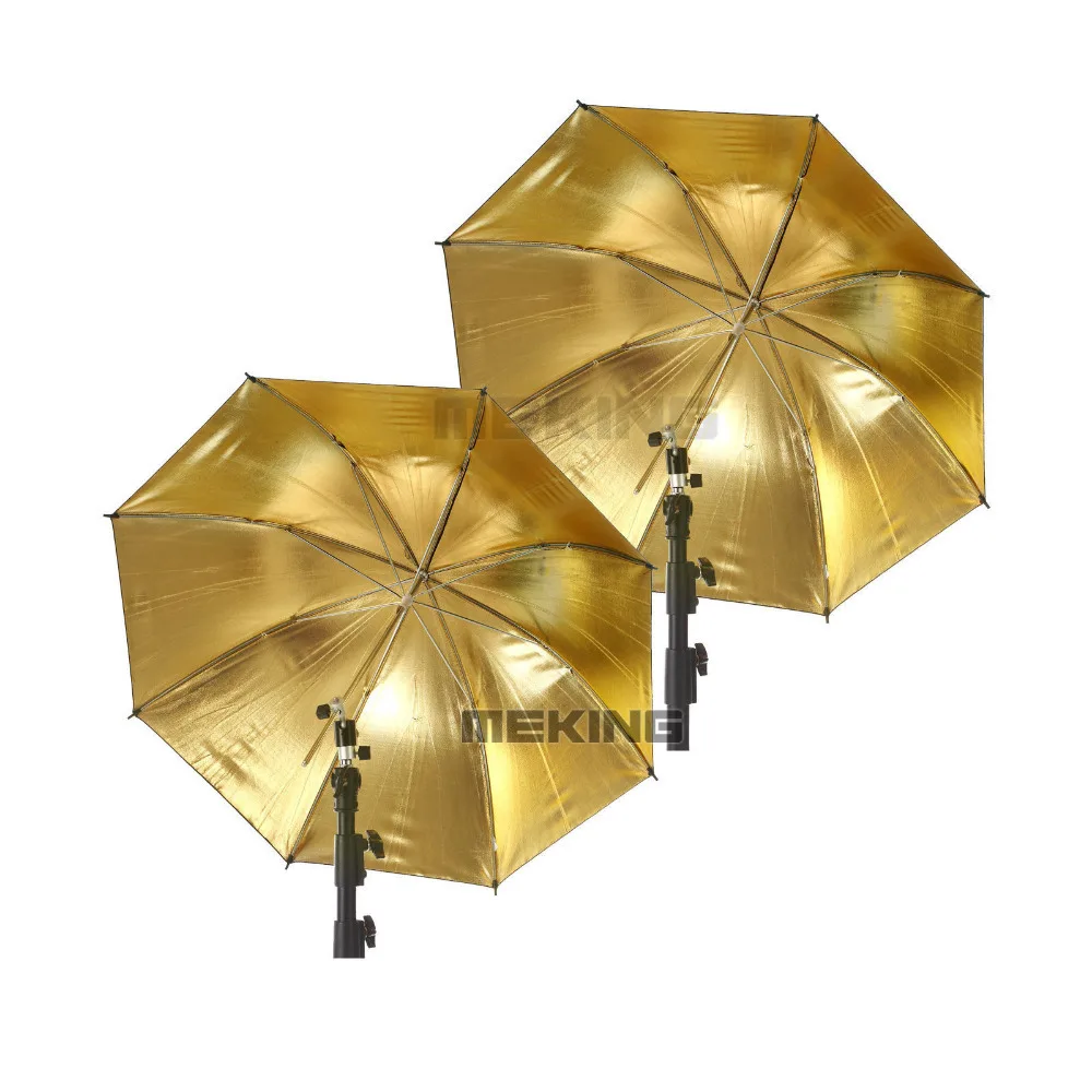 2 шт. зонтичное освещение Meking золотисто черное 84 см/33 дюйма|umbrella softbox|for photographersumbrella
