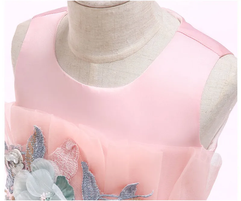 Детское платье фиолетовое платье-пачка для маленькой девочки на свадьбу с