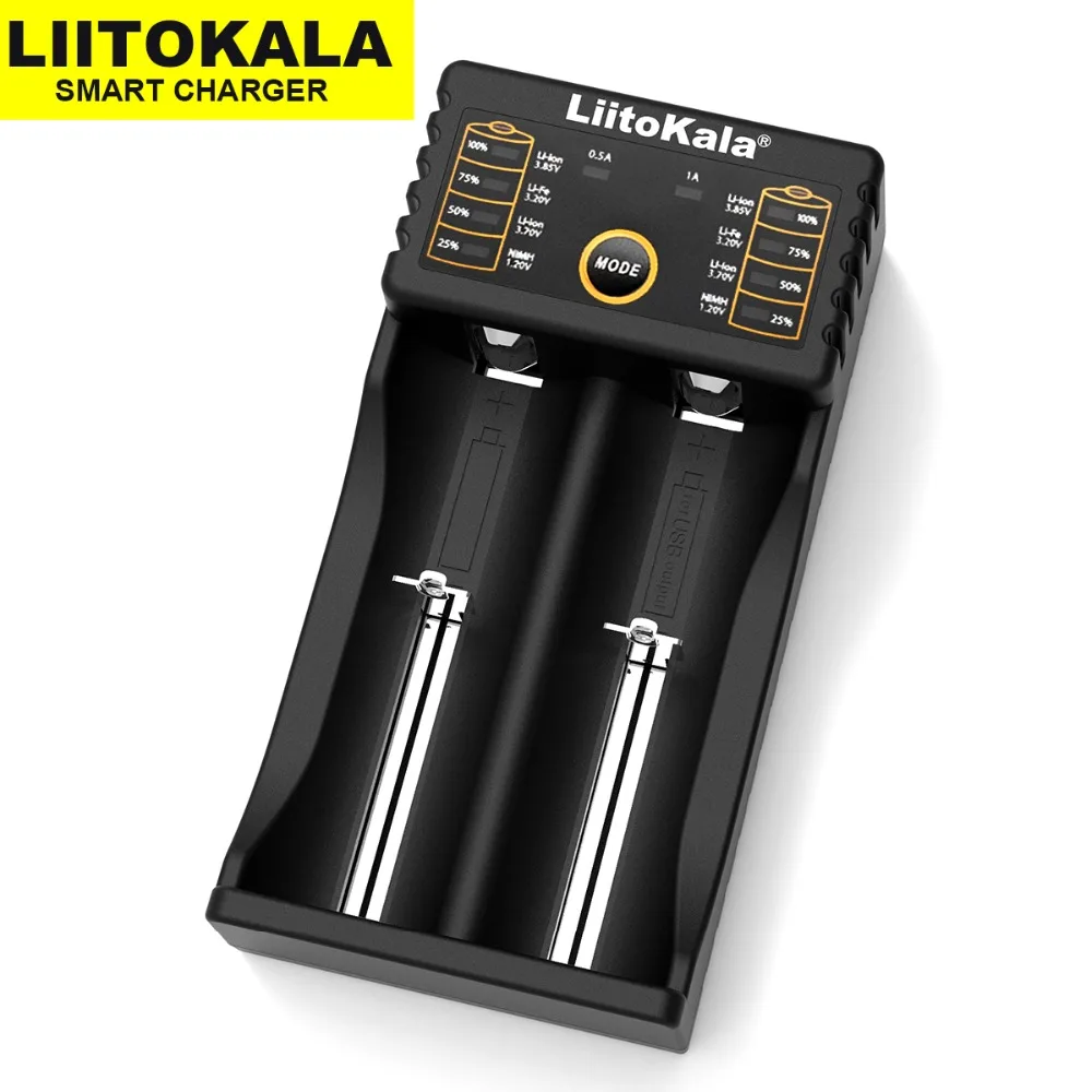 Liitokala Lii-402 Lii-202 100 18650 зарядное устройство 1,2 в 3,7 в 3,2 в 3,85 В AA/AAA 26650 10440 16340 NiMH литиевая батарея умное зарядное устройство