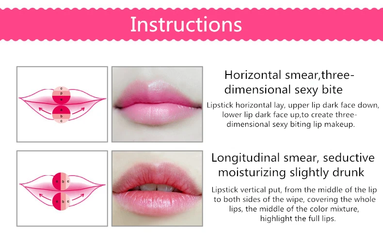 gradient lipstick Lasting три Цвет обесцвечивание губная помада матовая Губная Макияж Бальзамы для губ Увлажняющий косметика тинт для губ Губная помада матовая блеск для губ увлажняющий женская помада