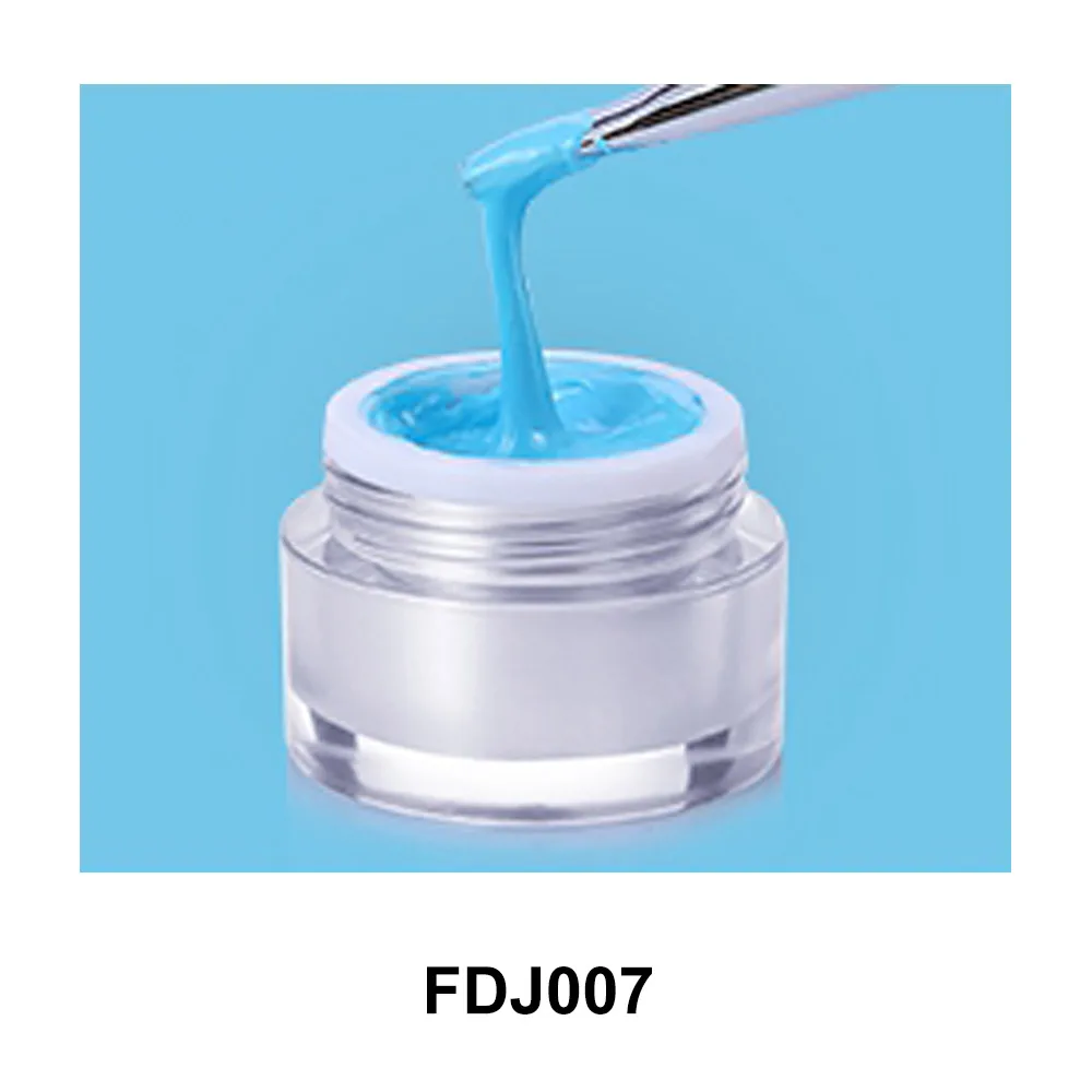 1pcs FDJ007 MIZHSE Профессиональный замочить от 3D резьба УФ гель лак глина Пластилин выбивает краска моделирования 4D скульптура жесткий дизайн ногтей - Цвет: 1pcs FDJ007