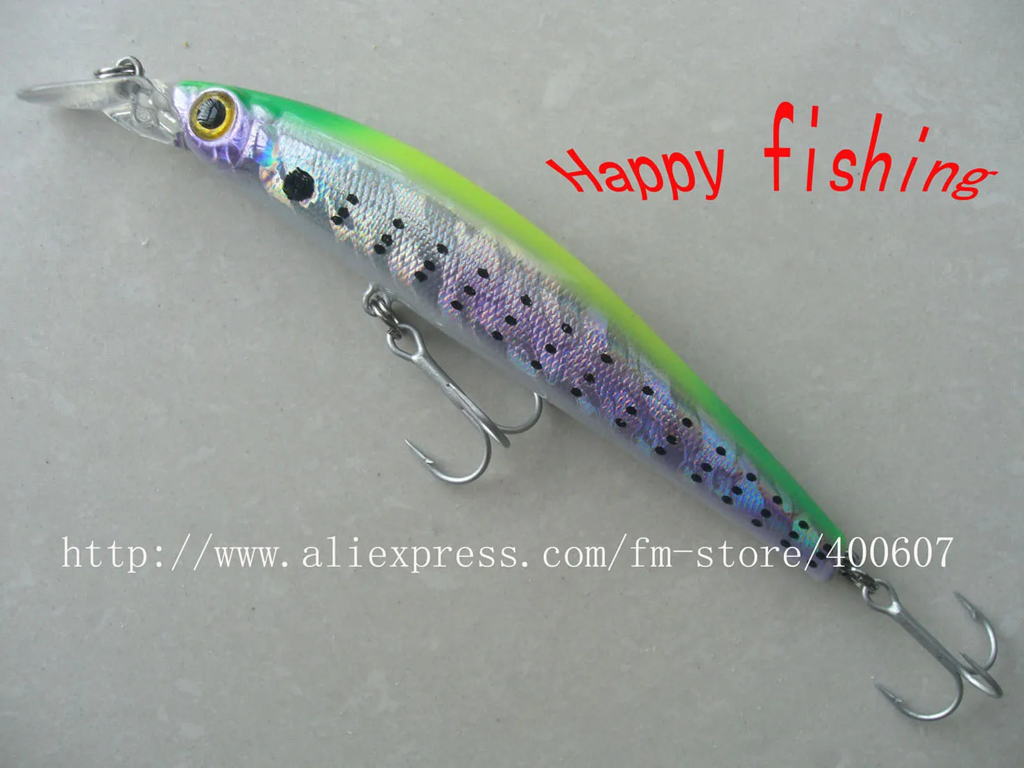 erk lure Bass Terminator Minnow Fishing Lure M125F with High Quality 2 Hookshard fishing bait plastic | Спорт и развлечения