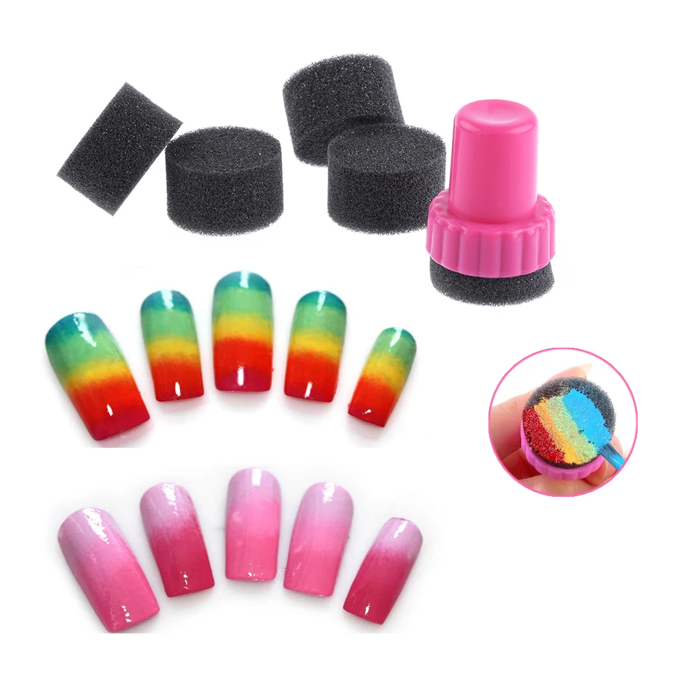 Набор из 2 предметов для самостоятельного дизайна ногтей Штамповка 1 + 4 сменных