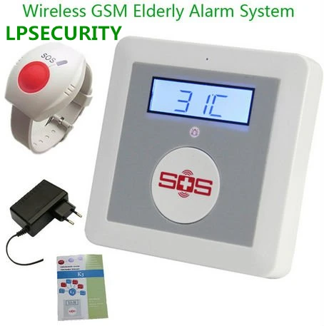 LPSECURITY GSM сигнализация Системы Беспроводной престарелыми тревожная кнопка SOS