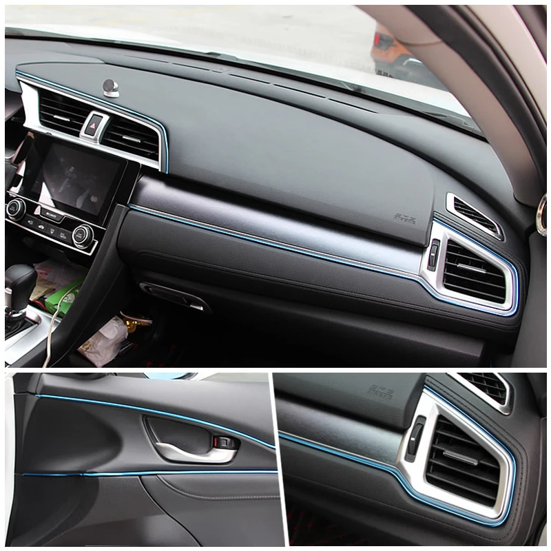 OVERE 5 м Декоративные наклейки для интерьера автомобиля полоса отделки Fiat VW Polo Golf MK4