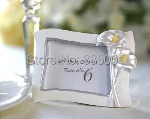

wedding favor gift and giveaways for guest--Calla Lily photo frame party place card holder picture frame 20 pcs/lot