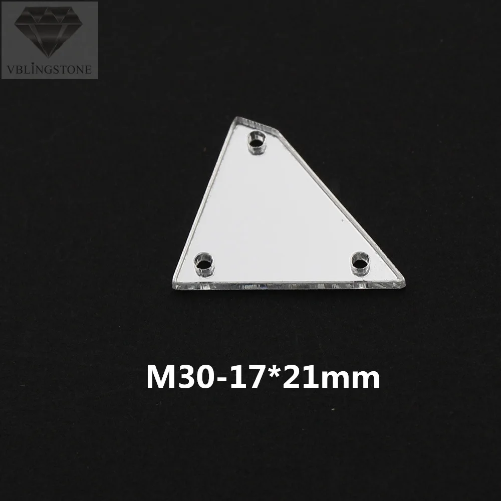 M30 20-50 шт. Необычные прозрачные зеркальные Пришивные Акриловые Блестящие стразы 30 форм с плоской задней частью пришивные камни для платьев, аксессуары для одежды - Цвет: M30