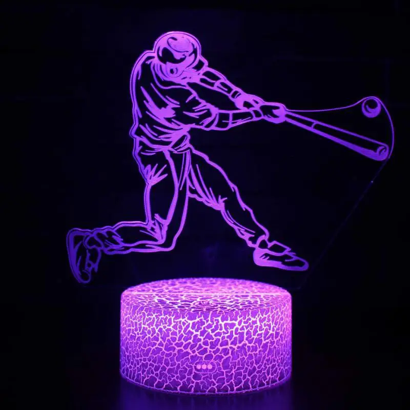 3d светодиодный Хоккей с шайбой светодиодная лампа визуальная Usb детские подарки